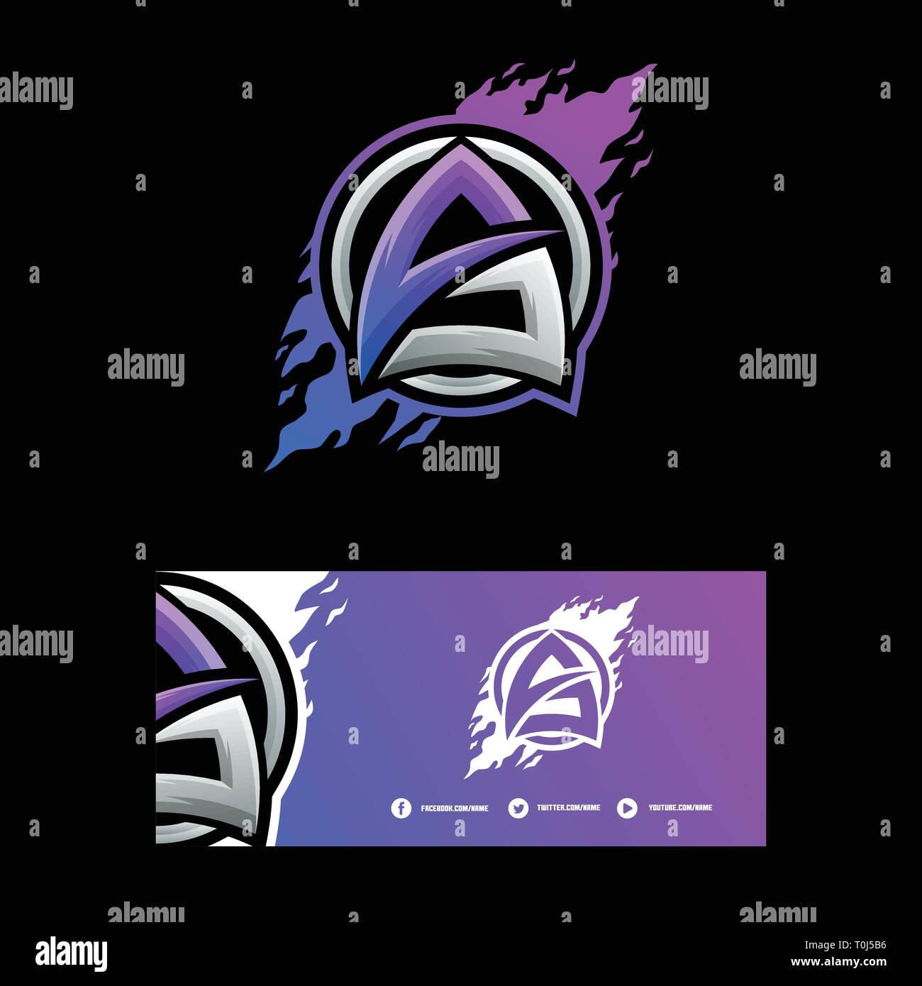 Abstrakte Buchstaben ein Konzept illustration Vektor Vorlage. Geeignet für kreative Industrie, Multimedia, Entertainment, Ausbildungen, Shop, und alle damit verbundenen b Stock Vektor