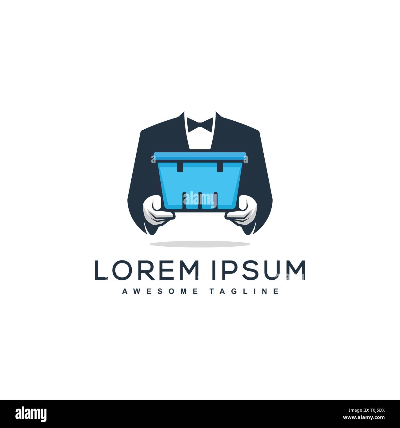 Lieferung Konzeption Illustration vektor Vorlage. Geeignet für kreative Industrie, Multimedia, Entertainment, Ausbildungen, Shop, und alle damit verbundenen Unternehmen Stock Vektor