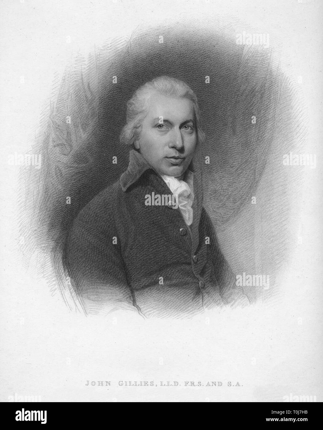 'John Gillies, L.L.D. F.R.S. und S.A.', 1813. Schöpfer: Charles Picart. Stockfoto