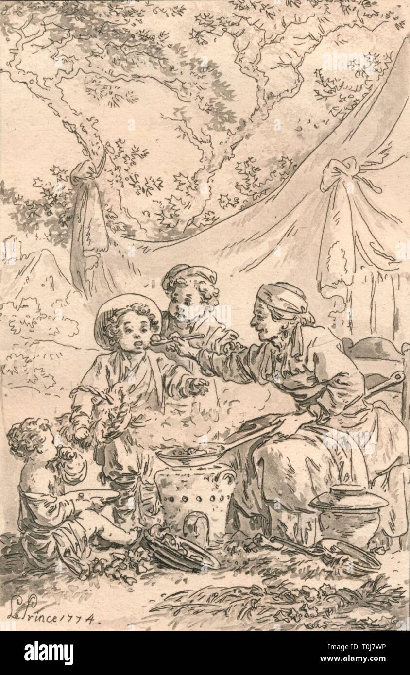 'Le Gout", 1774. Schöpfer: Jean Baptiste Le Prince. Stockfoto