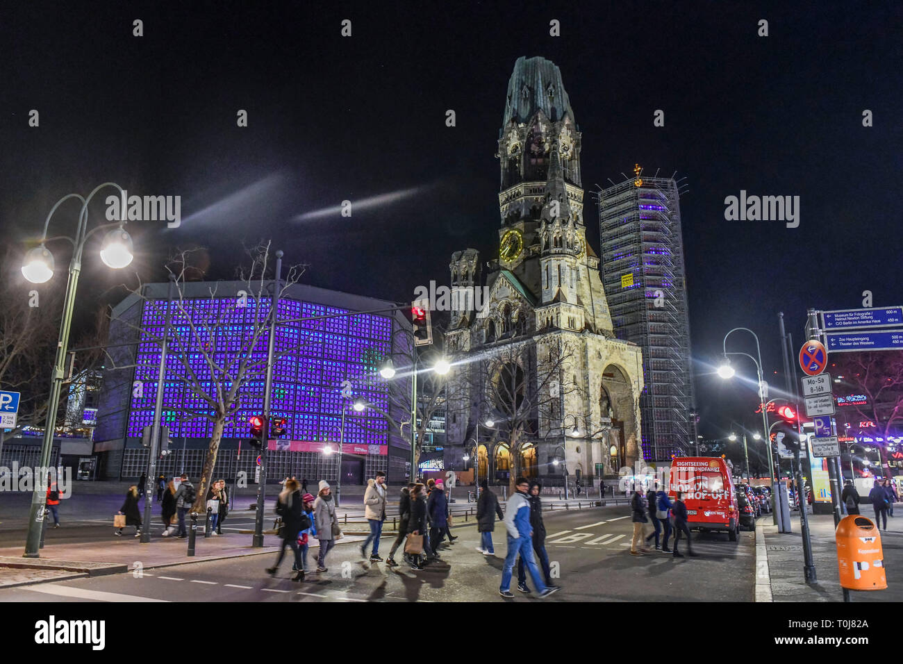 Commemorative Kirche, Charlottenburg, Berlin, Deutschland, Gedächtniskirche, Deutschland Stockfoto