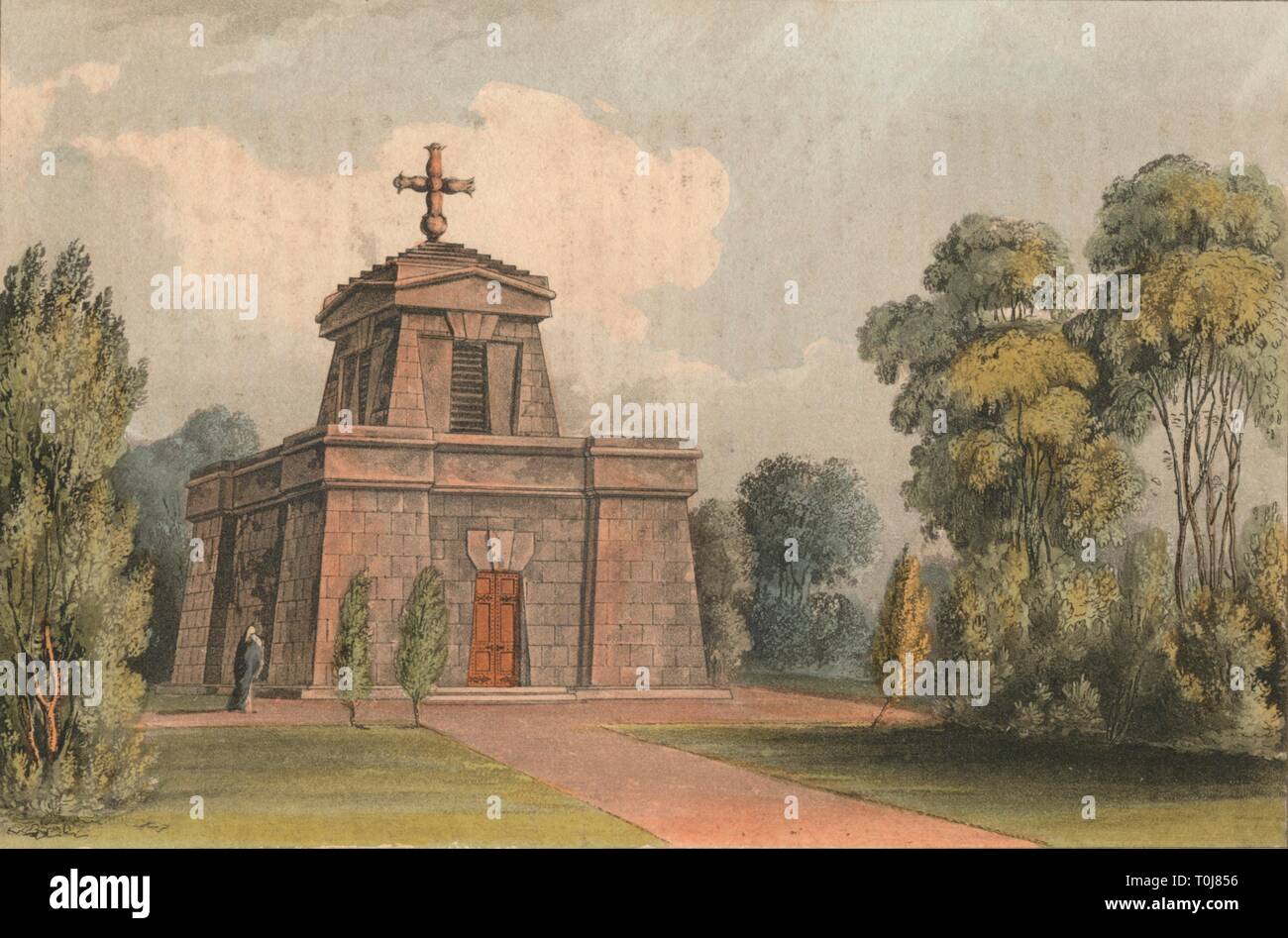 'Mausoleum an Trentham", 1824. Schöpfer: John Gendall. Stockfoto