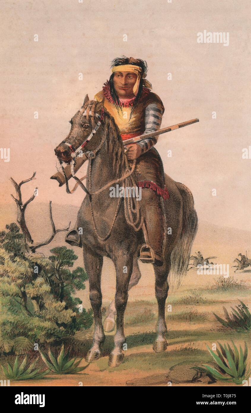 'Lipan-Warrior', c 1857. Schöpfer: Sarony & Co. Stockfoto