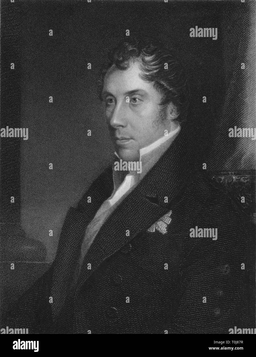 'George Hamilton-Gordon, Graf von Aberdeen, K.T.-F.A.S. &C. &C', 1841. Schöpfer: Thomas ein woolnoth. Stockfoto