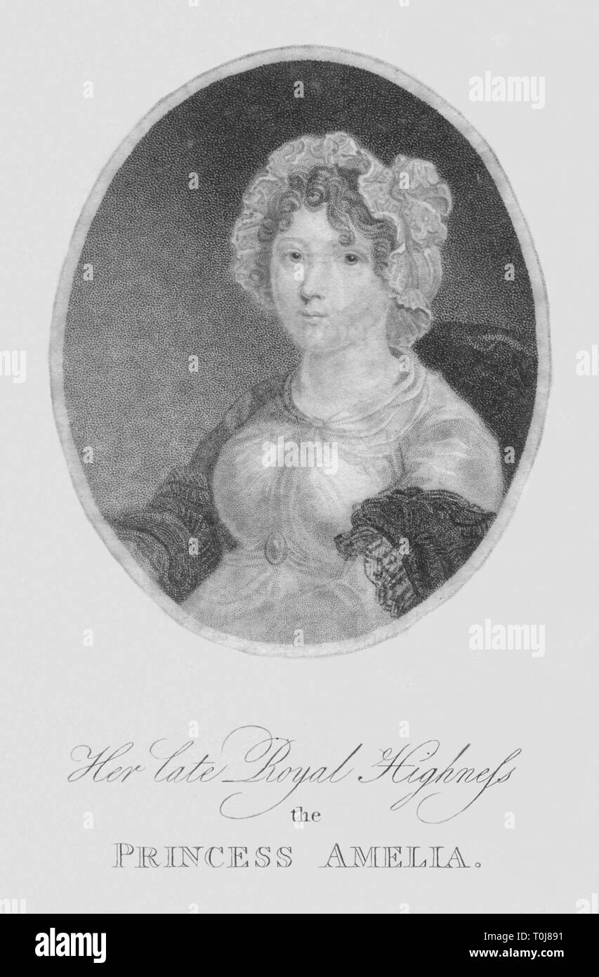 'Ihr später königliche Hoheit die Prinzessin Amelia', 1810. Schöpfer: Heide. Stockfoto