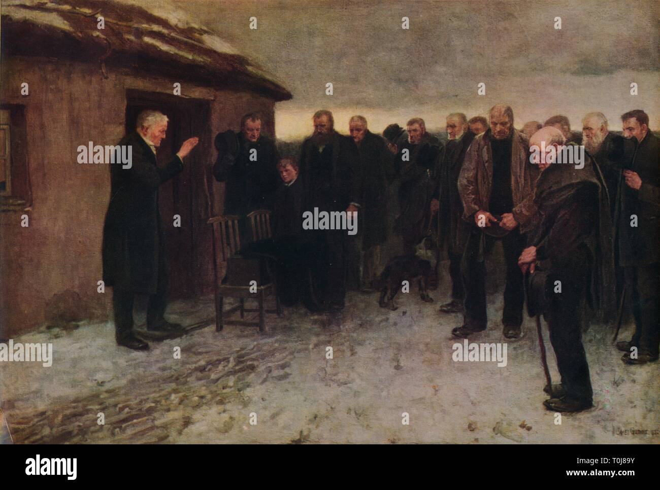 "Ein Highland Begräbnis", 1882, (1935). Schöpfer: Sir James Guthrie. Stockfoto