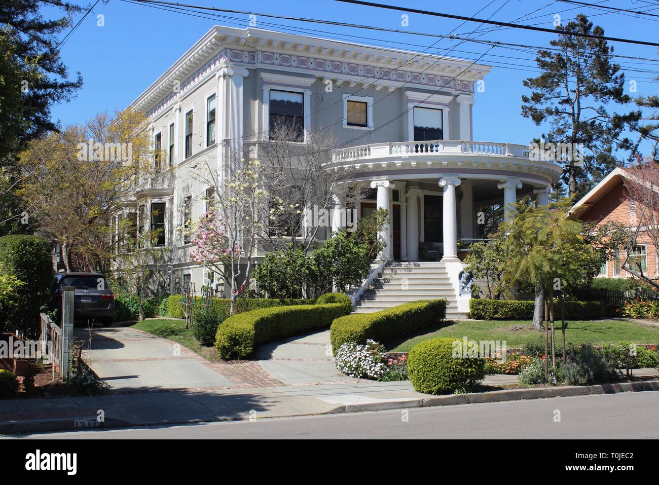 Klassische Revival Haus, erbaut 1896, Alameda, Kalifornien Stockfoto