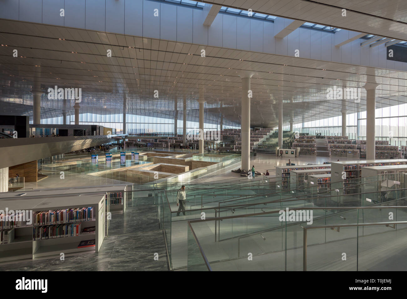 Qatar National Library Building, Bildung Stadt, Katar, von Rem Koolhaas, 2017 Stockfoto