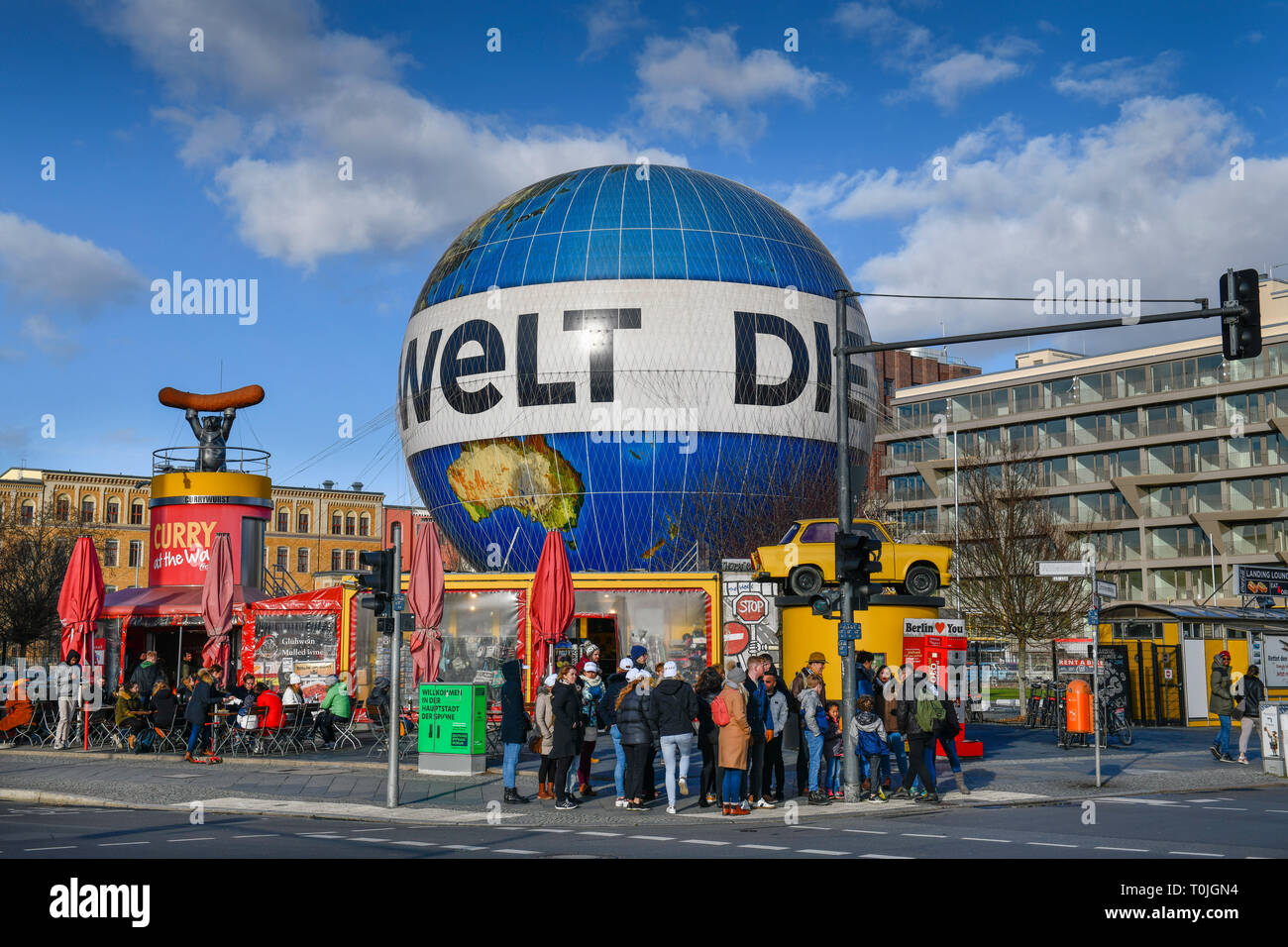 Hi-flyer, Zimmerstraße, Mitte, Berlin, Deutschland, Hi-Flyer, Mitte, Deutschland Stockfoto