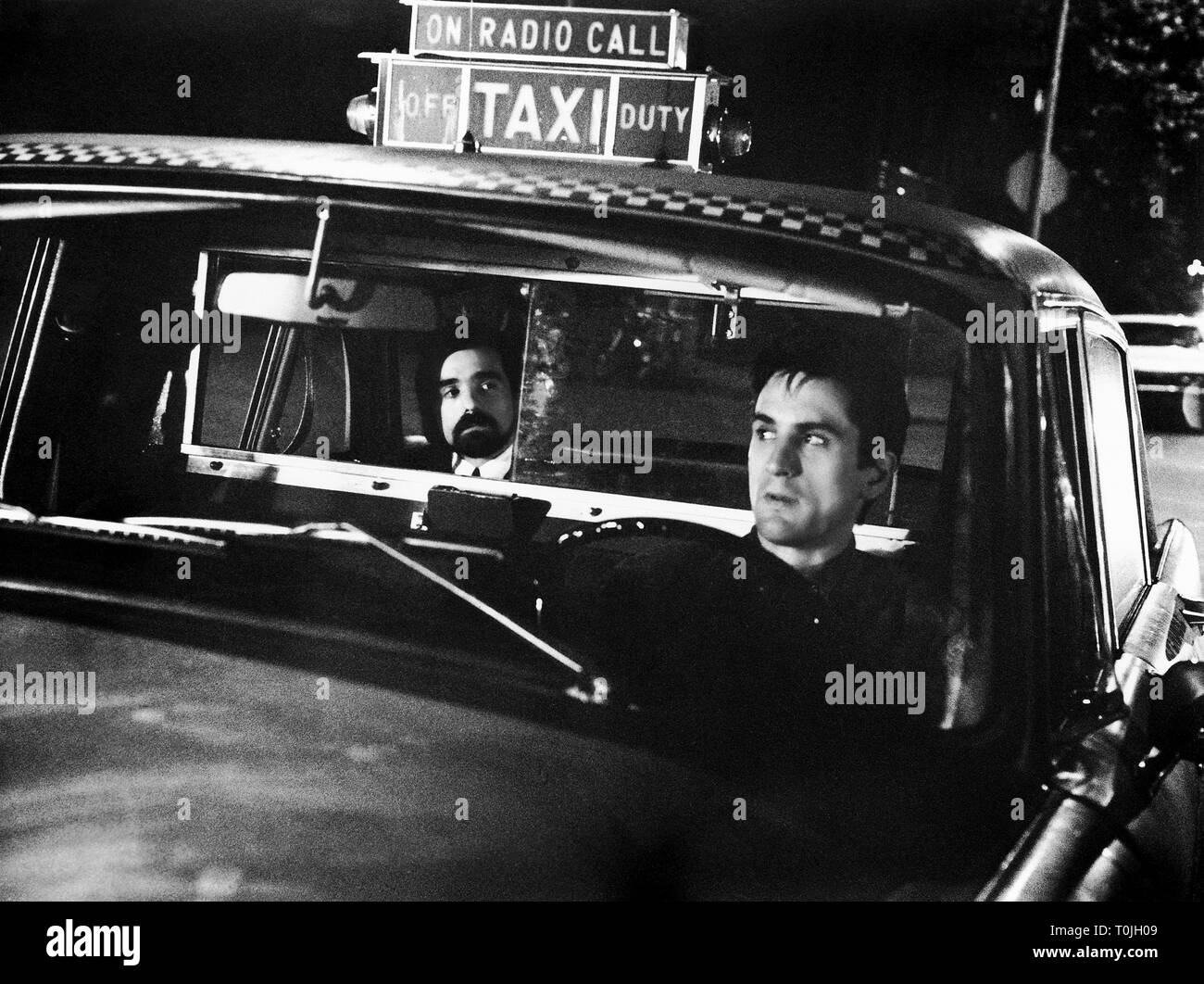 MARTIN SCORSESE, ROBERT DE NIRO, Taxifahrer, 1976 Stockfoto