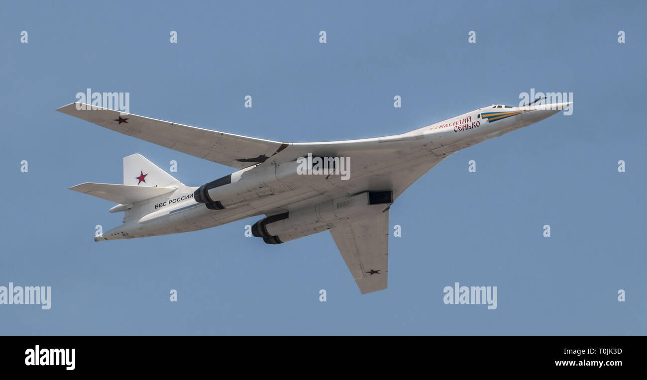Russische Luftwaffe - Tupolew Tu-160 HF--94114. Stockfoto