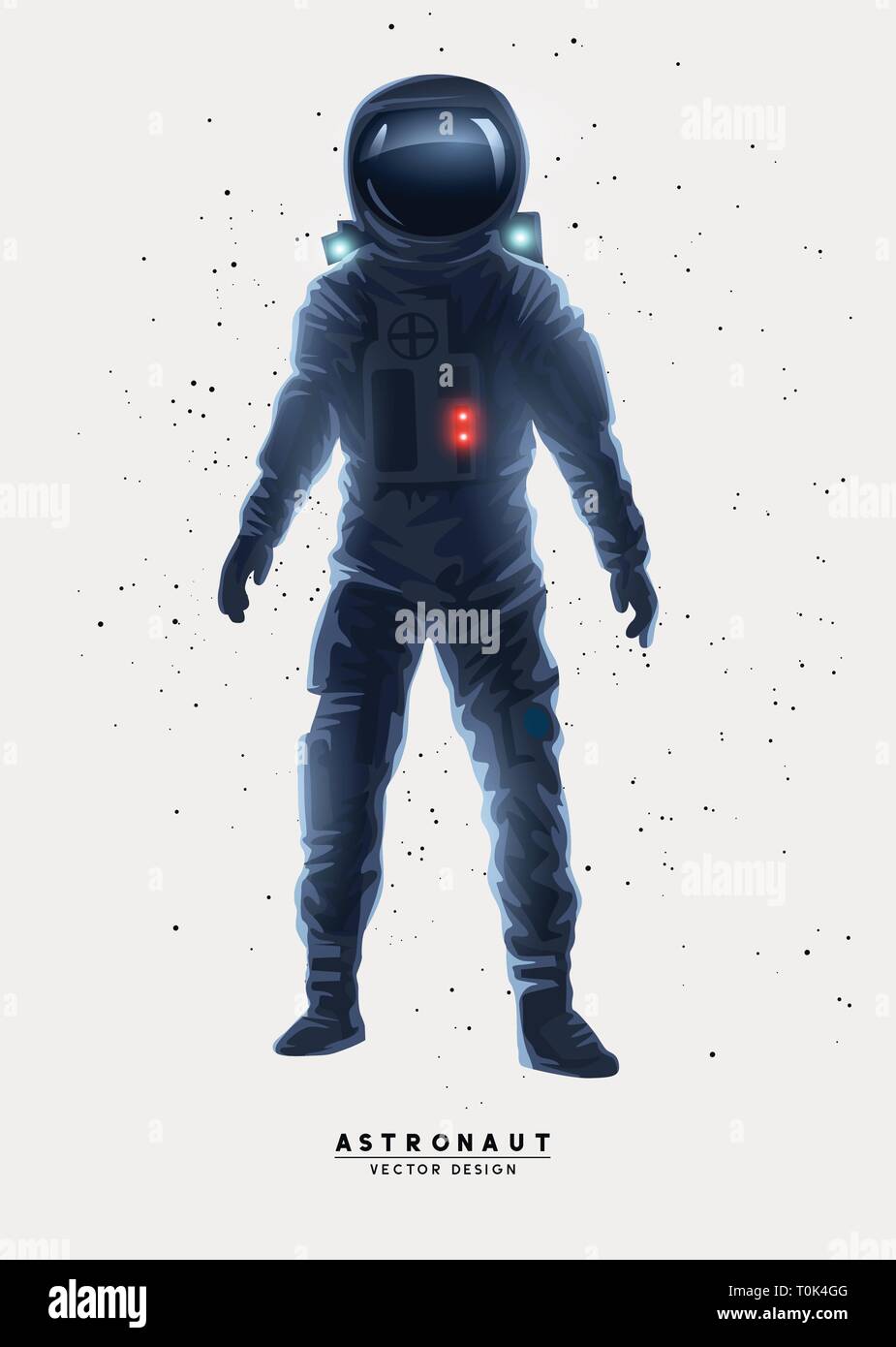 Spaceman astronaut Design, Vektor, Abbildung. Stock Vektor