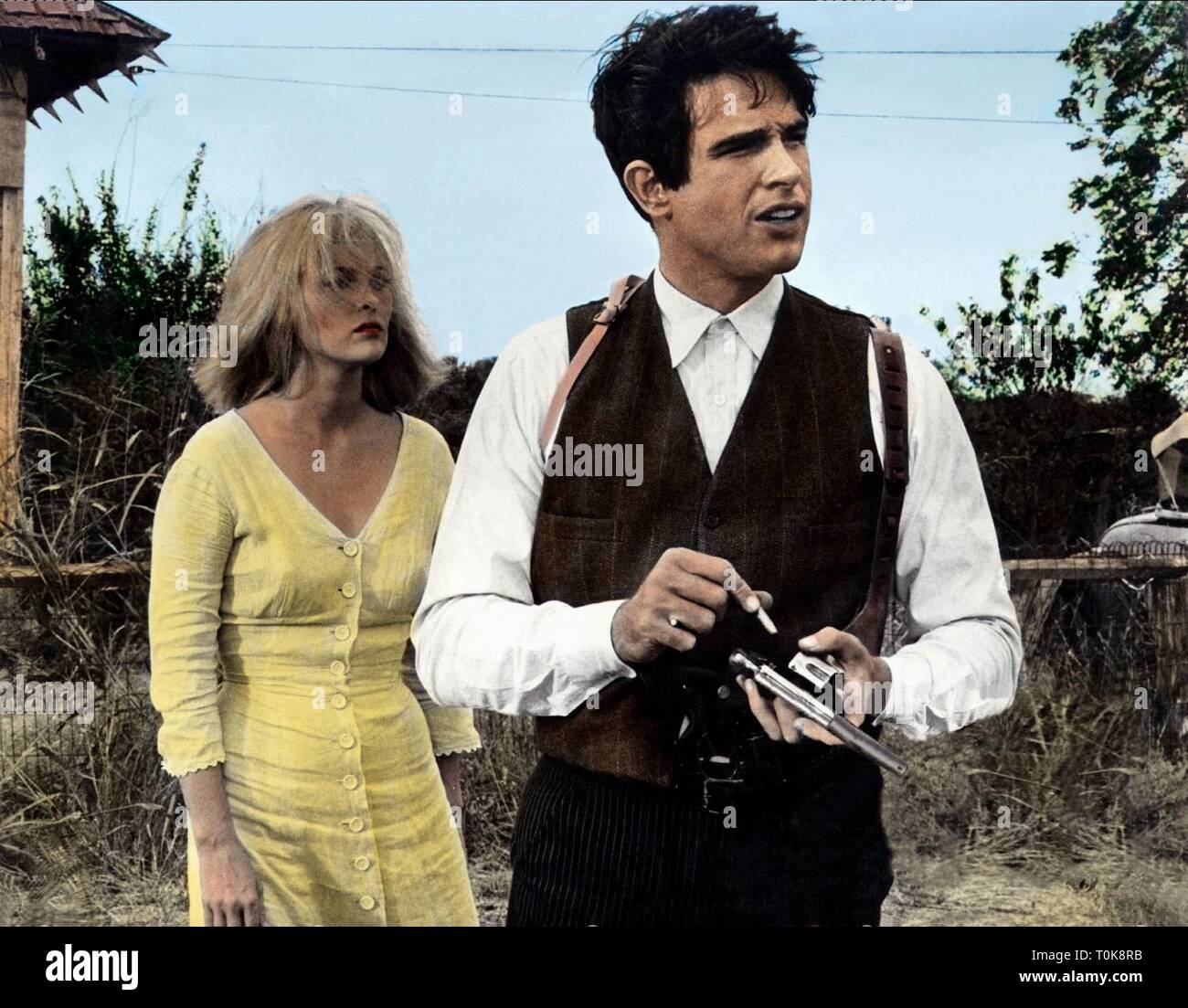 FAYE DUNAWAY, Warren Beatty, BONNIE UND CLYDE, 1967 Stockfoto