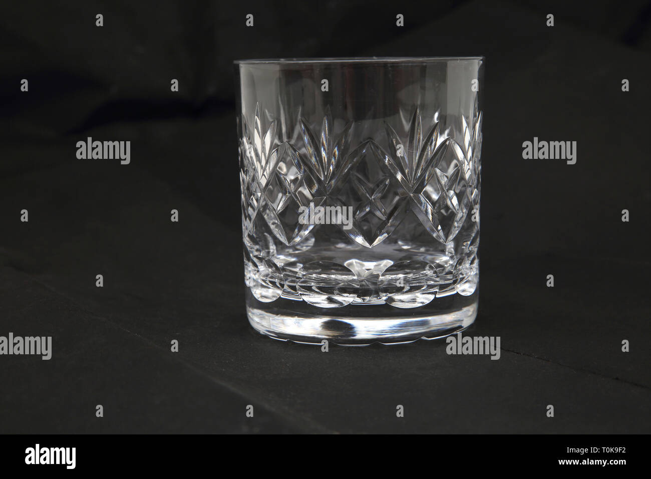 Bleikristall Whiskey Glas Stockfoto