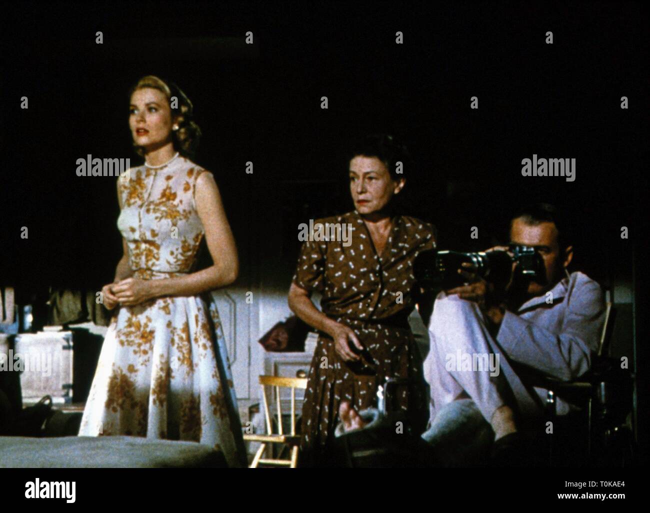 GRACE KELLY, THELMA RITTER, James Stewart, HECKSCHEIBE, 1954 Stockfoto