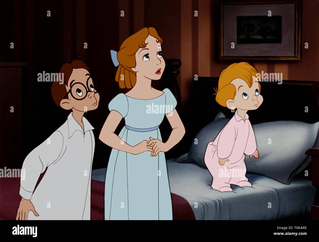 JOHN, Wendy, Michael, Peter Pan, 1953 Stockfoto