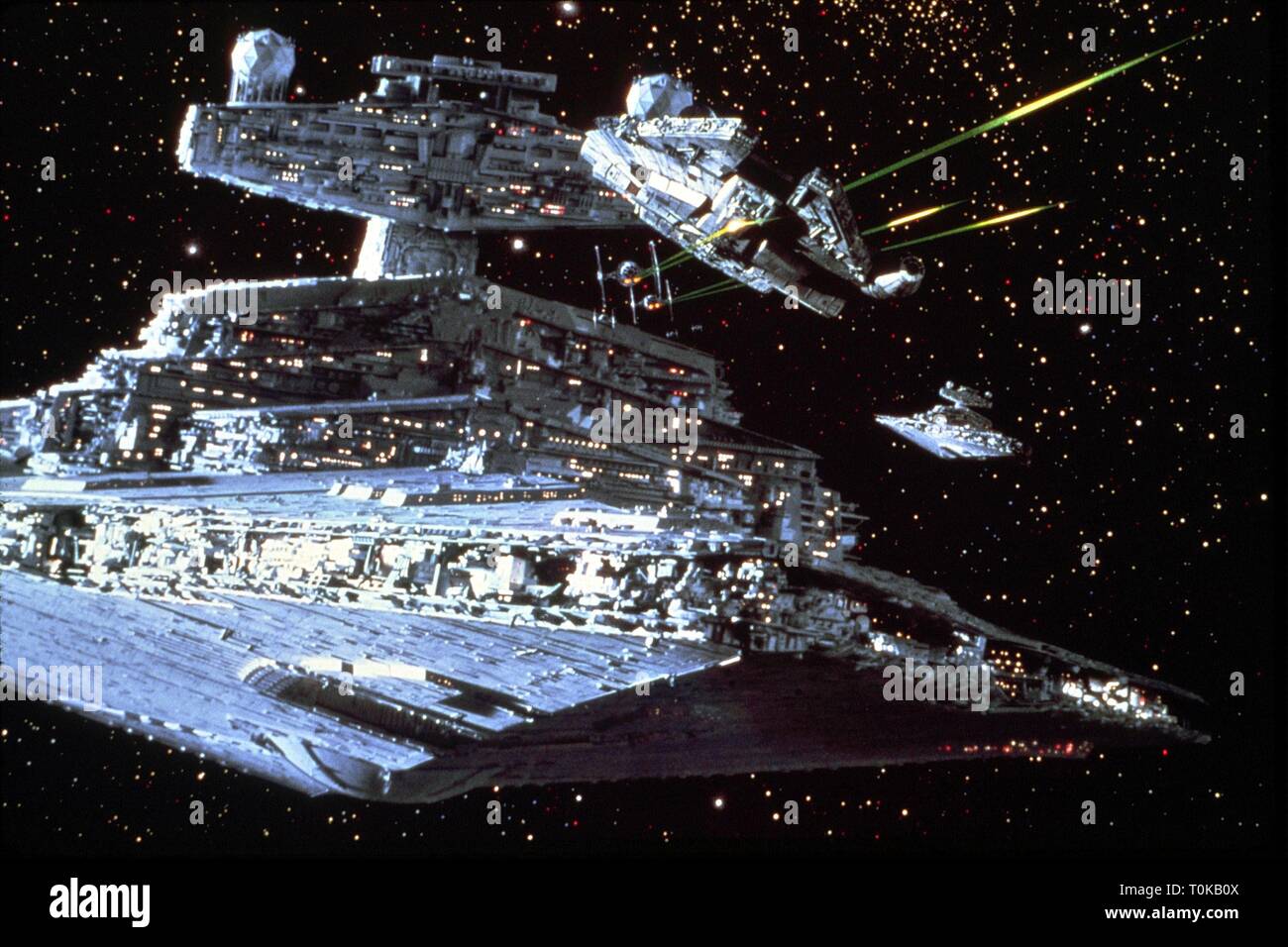 STAR WARS: Episode V - Das Imperium schlägt zurück, Star Destroyer, 1980 Stockfoto