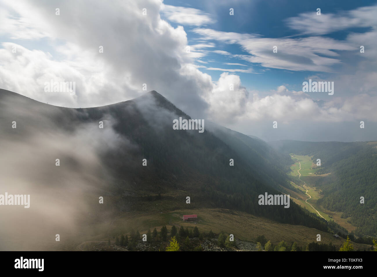 Wanderung zur Seefeldspitze, Valser Tal, Pfunderer Berge, Südtirol, Italien Stockfoto