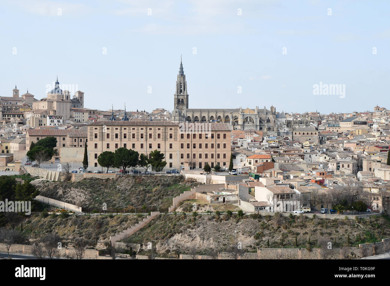 TOLEDO - SPANIEN - Feb 20, 2019: Toledo ist eine Stadt und Gemeinde im Zentrum Spaniens befindet; sie ist die Hauptstadt der Provinz Toledo sowie der autonomen Stockfoto