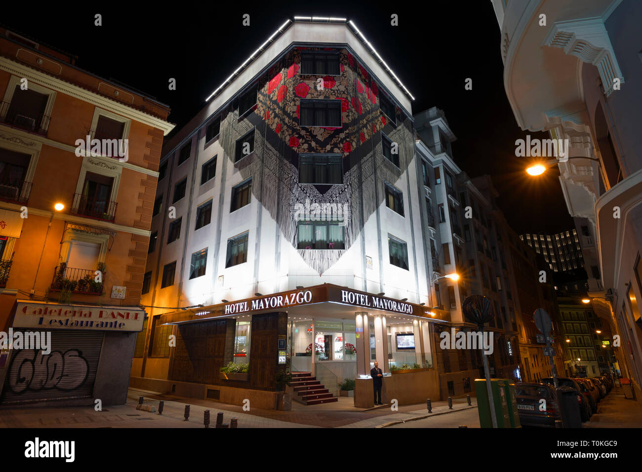 Hotel Mayorazgo, Madrid, Spanien Stockfoto