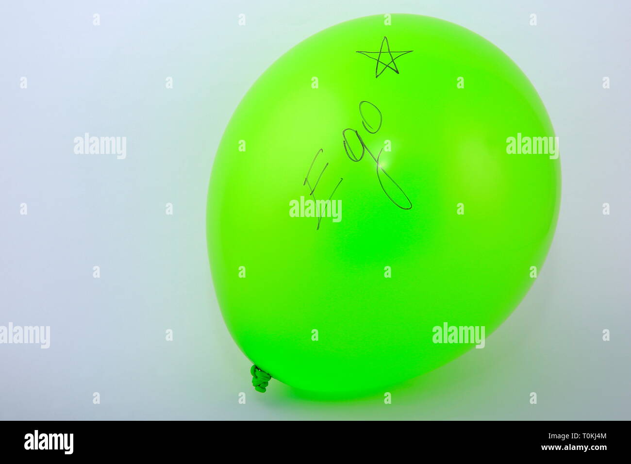 Ballon Ansicht symbolisieren extreme Ego. Stockfoto