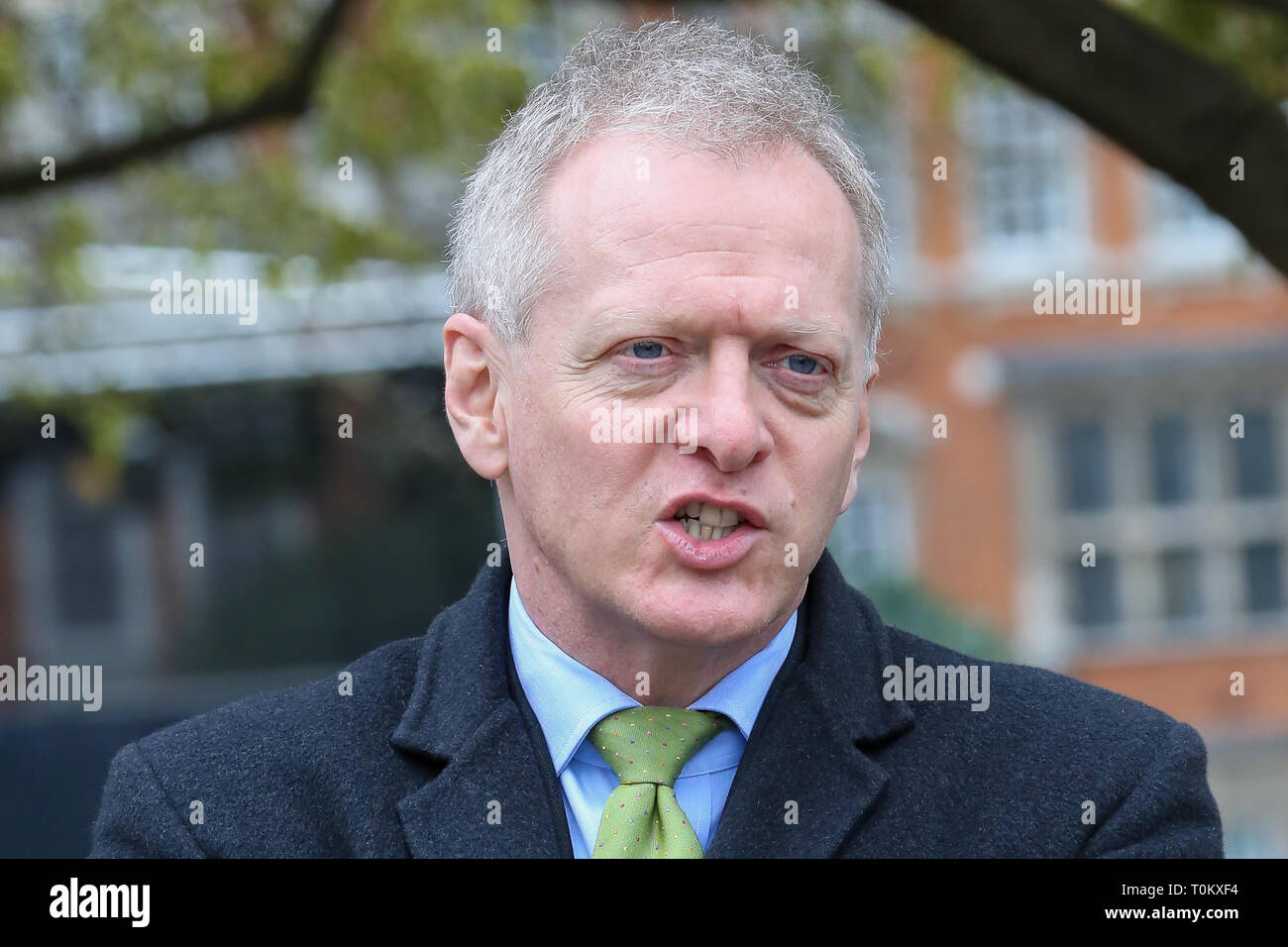 Bracknell MP Phillip Lee ist in Westminster gesehen. Dr Phillip Lee war im letzten Juni als Justizminister über die Handhabung der britischen Regierung von Brexit. Stockfoto