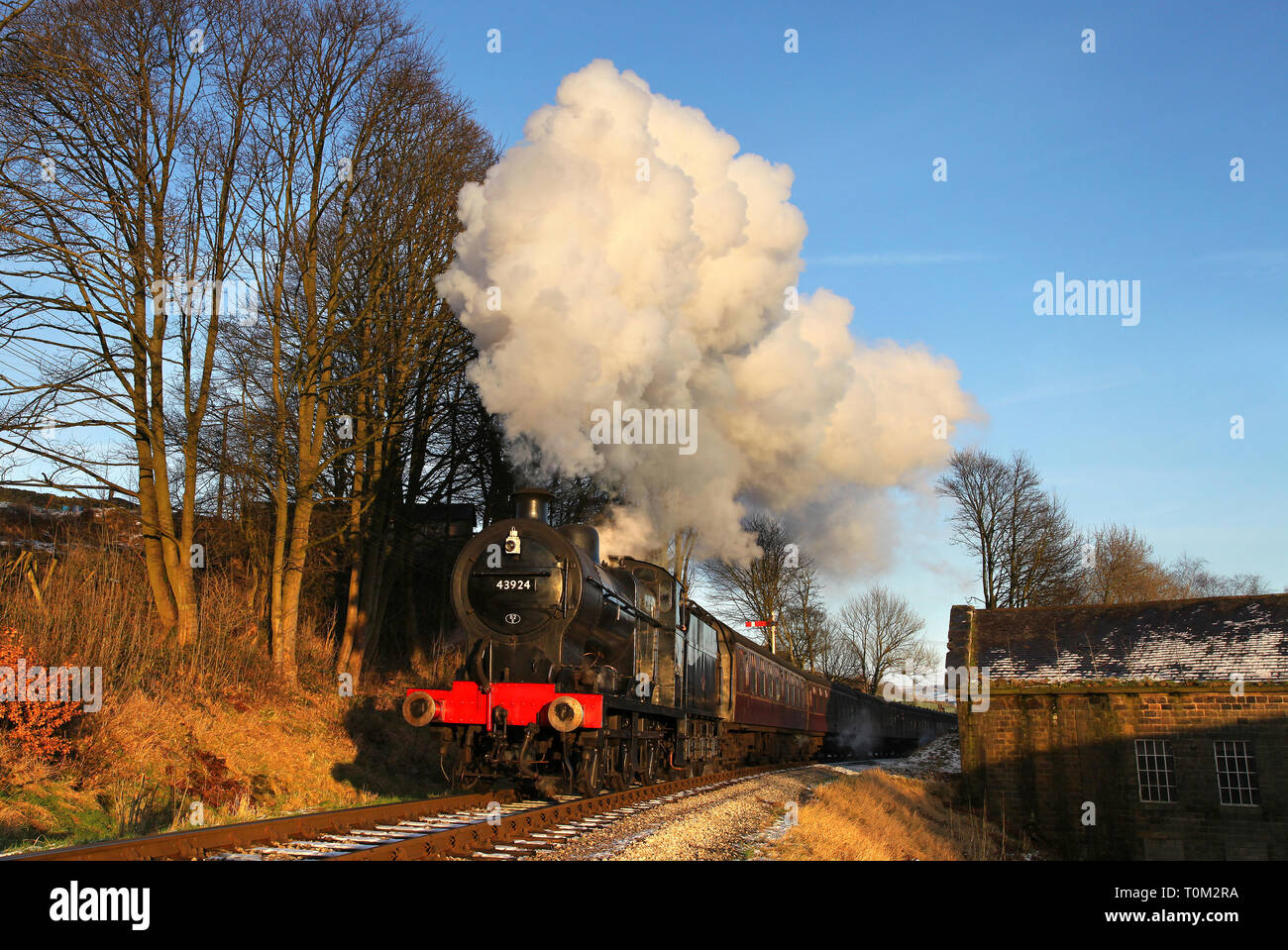 43924 Köpfe weg von oakworth auf der KWVR Stockfoto