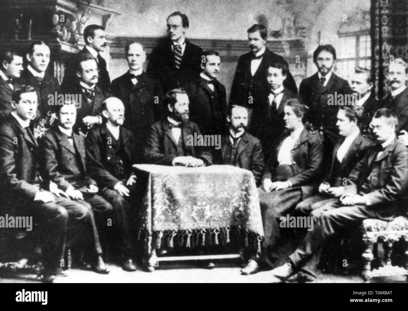 Naturwissenschaften, Mathematik, Übereinkommen der Mathematiker in Göttingen, 1902, Additional-Rights - Clearance-Info - Not-Available Stockfoto