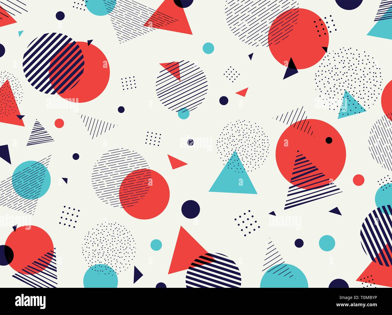 Abstrakte geometrische orange violett blau Himmel Farben Muster moderner Dekoration. Sie können für das artwork Design, Anzeige, Plakat, Broschüre, Abdeckung Bericht. Stock Vektor