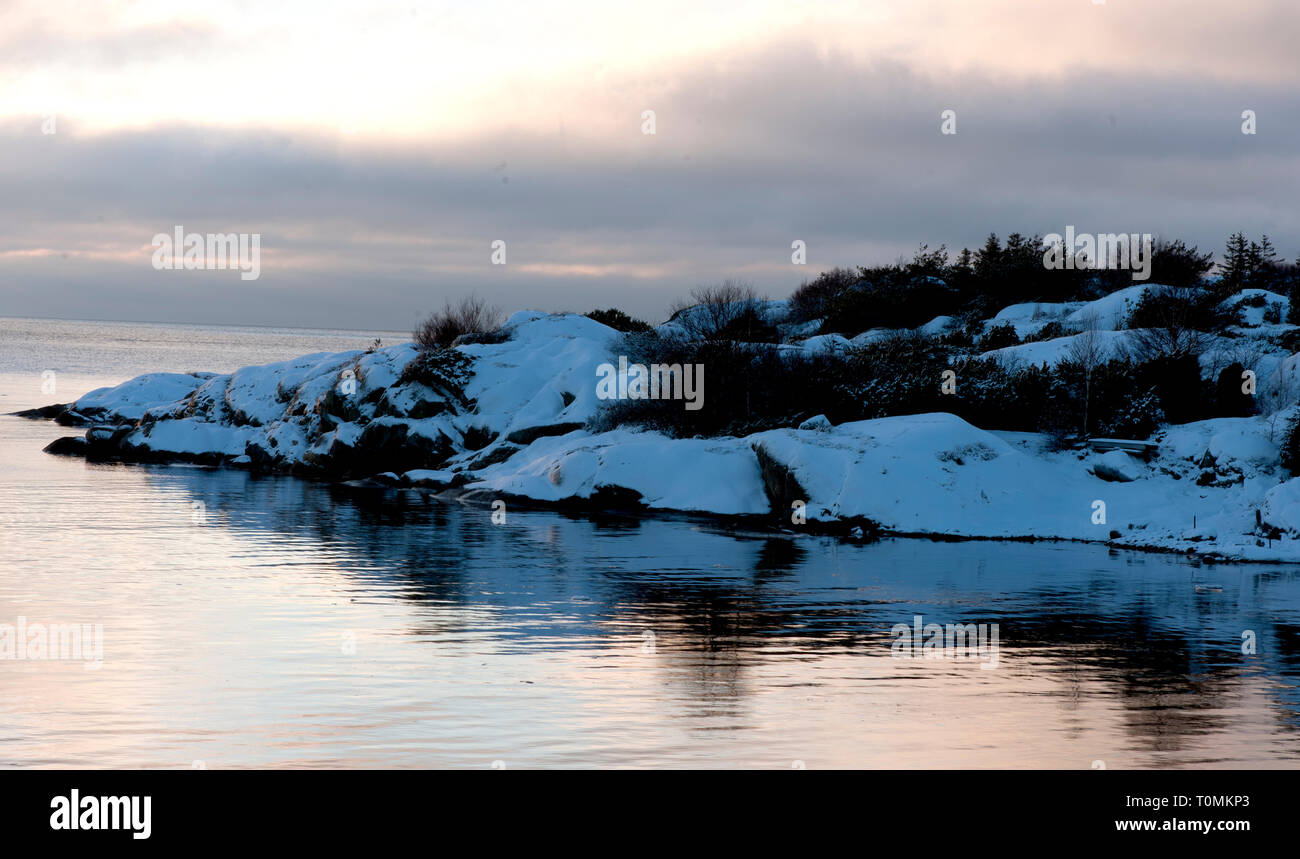 Schweden, Winter, Kältesten, Jahreszeit, Regionen, Einfrieren, Temperaturen, Eis, Schnee Stockfoto
