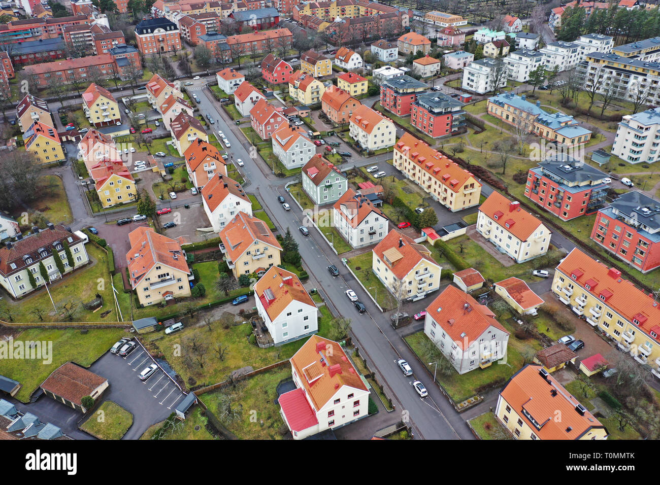 Schweden, Blick über die Stadt von Linköping. Foto Jeppe Gustafsson Stockfoto