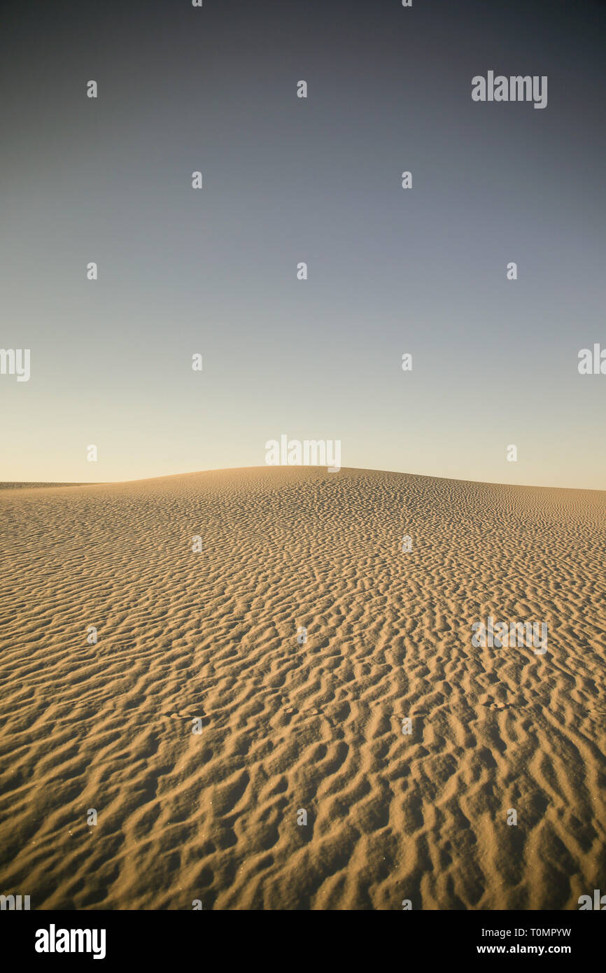 White Sands Plains währenddessen Dämmerung Stockfoto