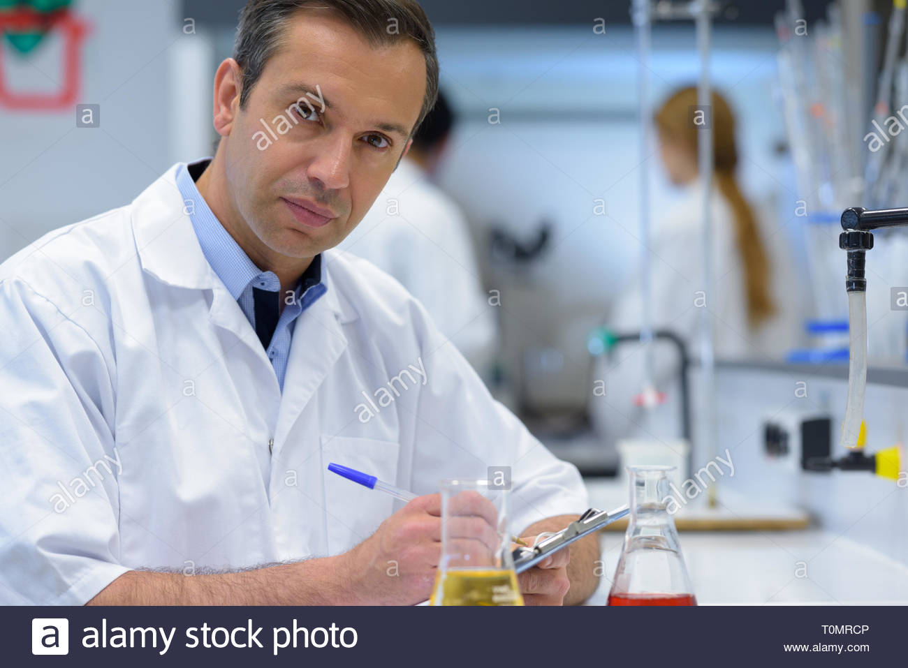 Dokumentation wissenschaftliche Experiment Stockfoto