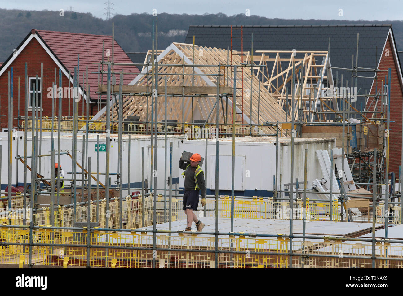 Wohnungen in Kent, im Süden von England gebaut wird als Gehäuse Krise greift Großbritannien. Stockfoto