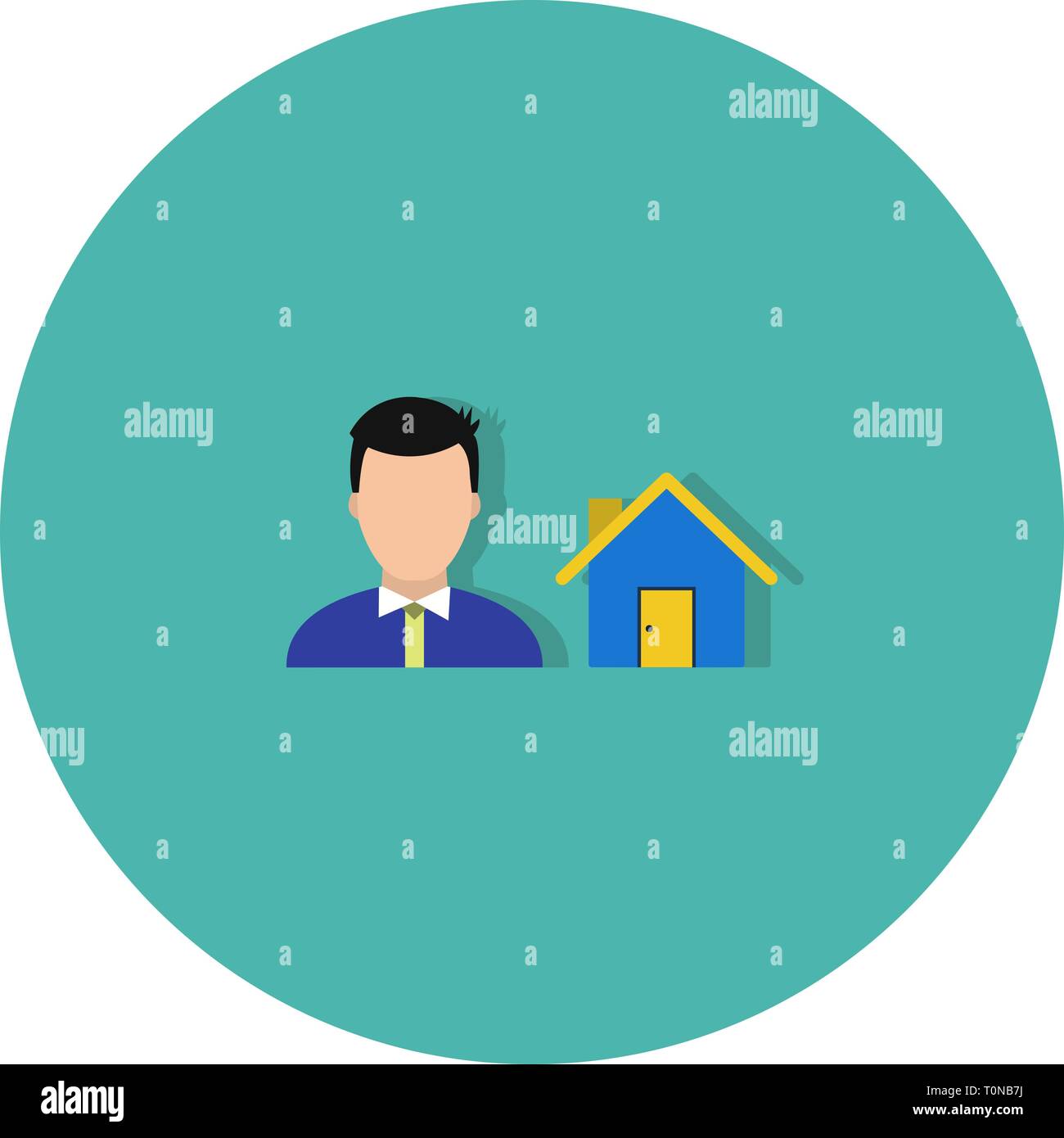 Abbildung: Symbol Agent Stockfoto