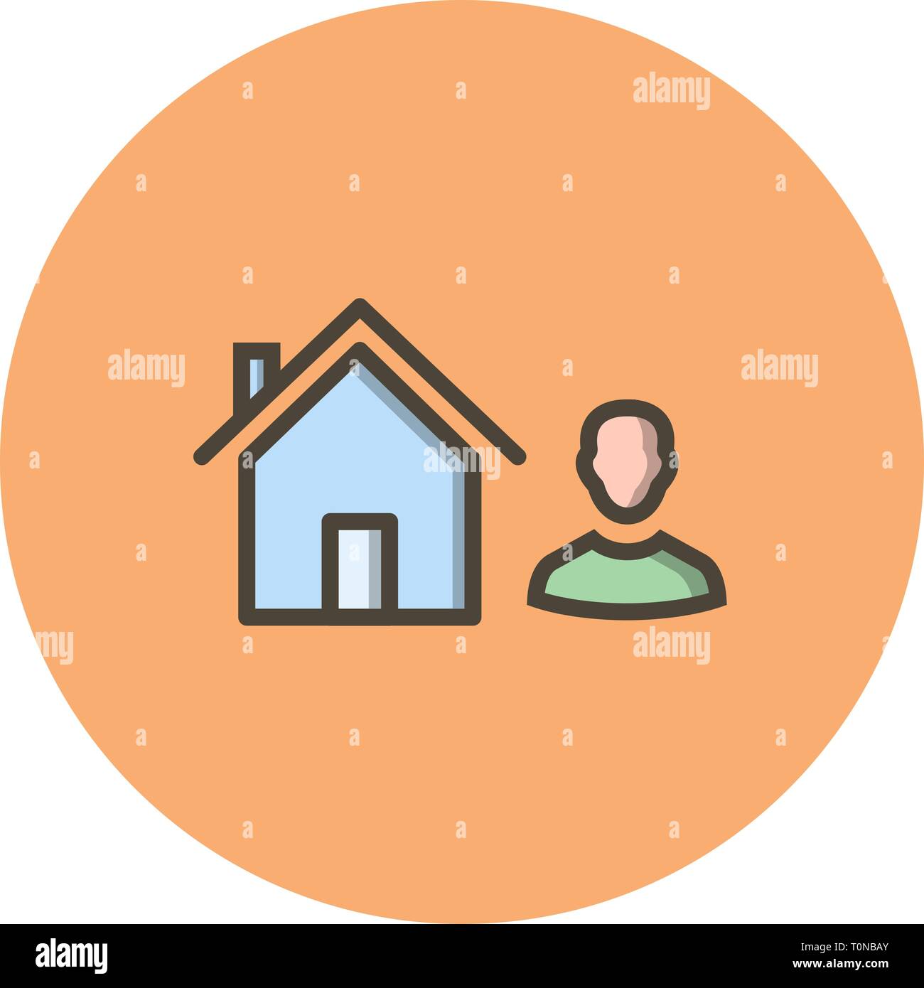 Abbildung: Symbol Agent Stockfoto