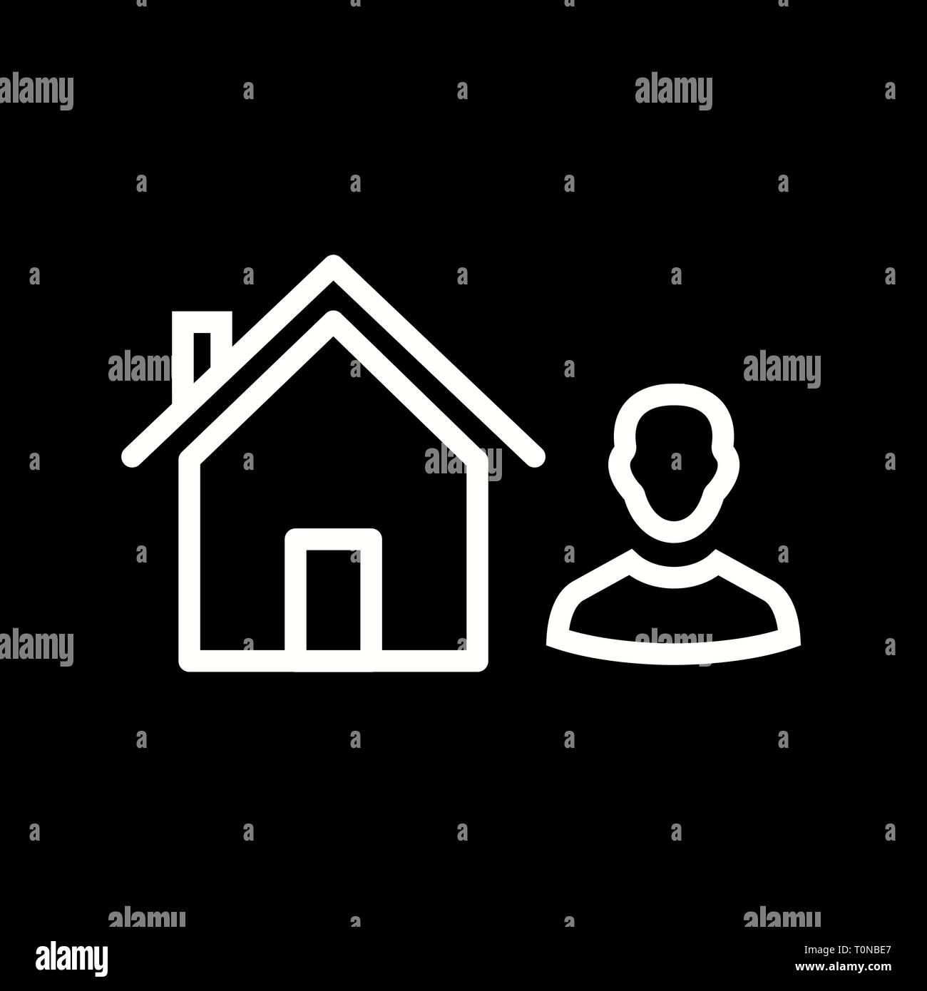 Abbildung: Symbol Agent Stockfoto