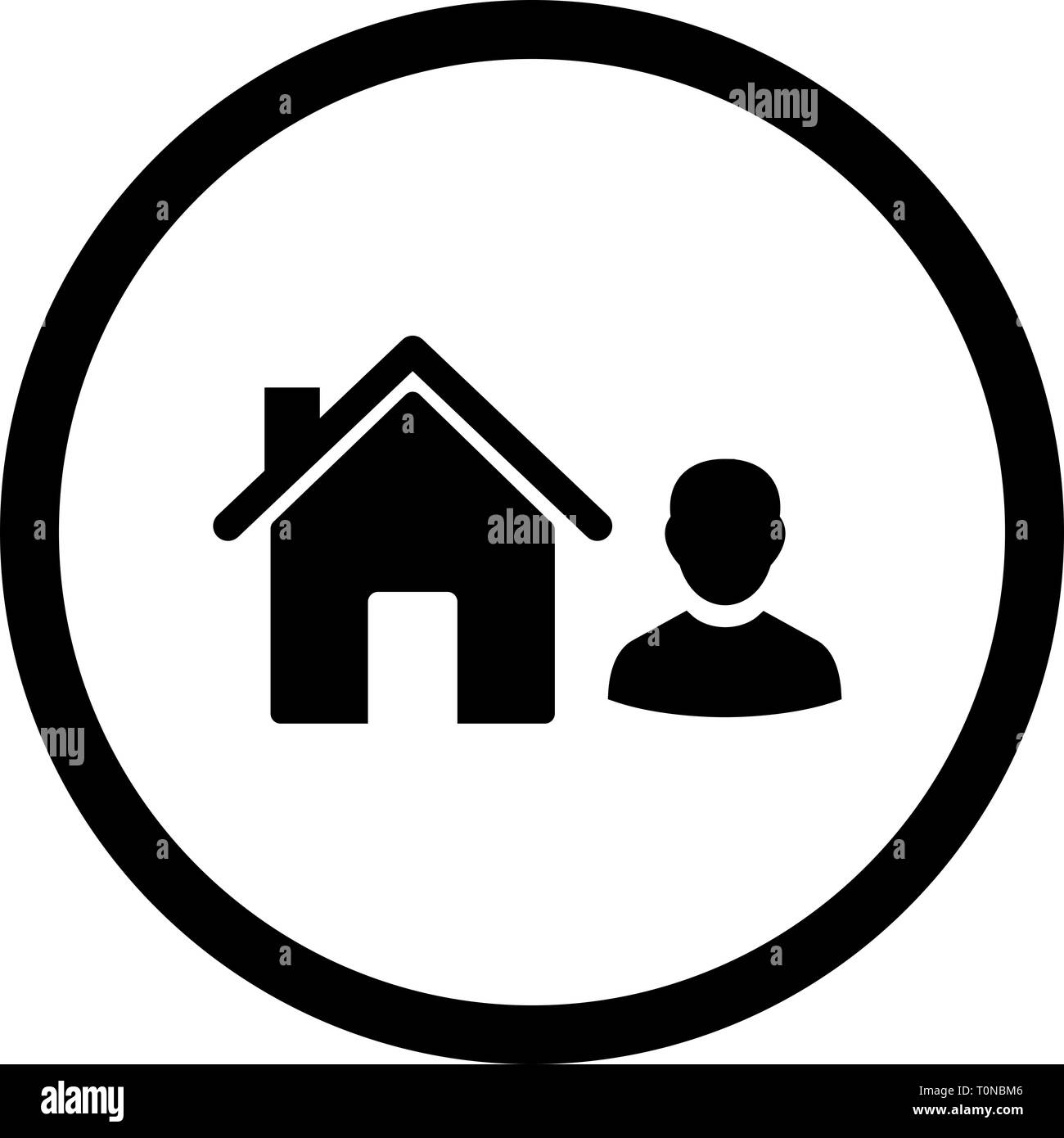 Abbildung: Symbol Agent Stockfoto