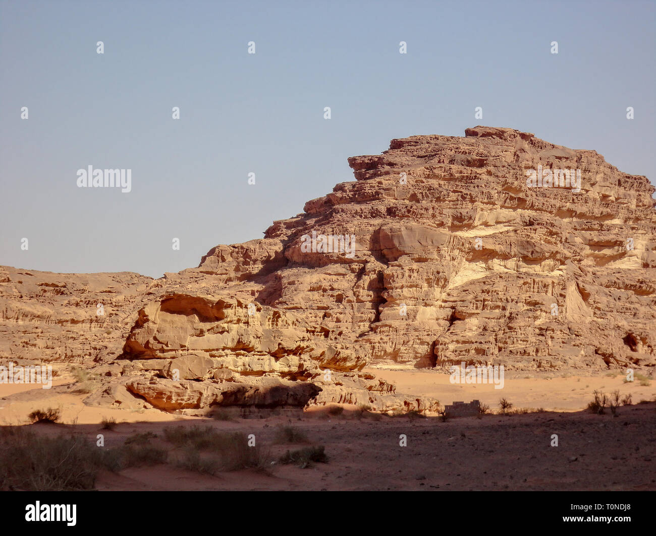 Jordanien Wadi Rum, Lawrence von Arabien Land Stockfoto