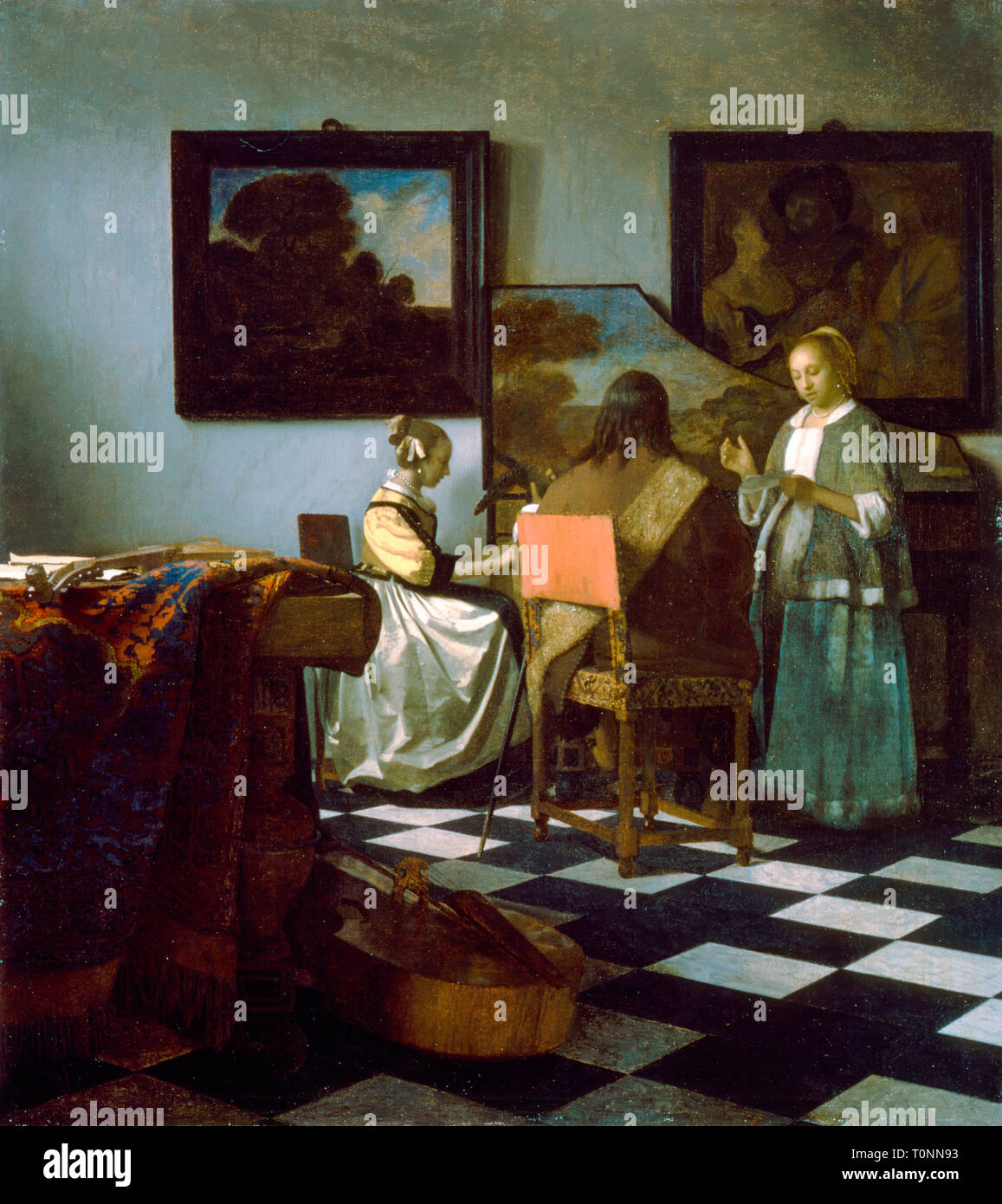 Johannes Vermeer, das Konzert, C. 1663-1666 Stockfoto