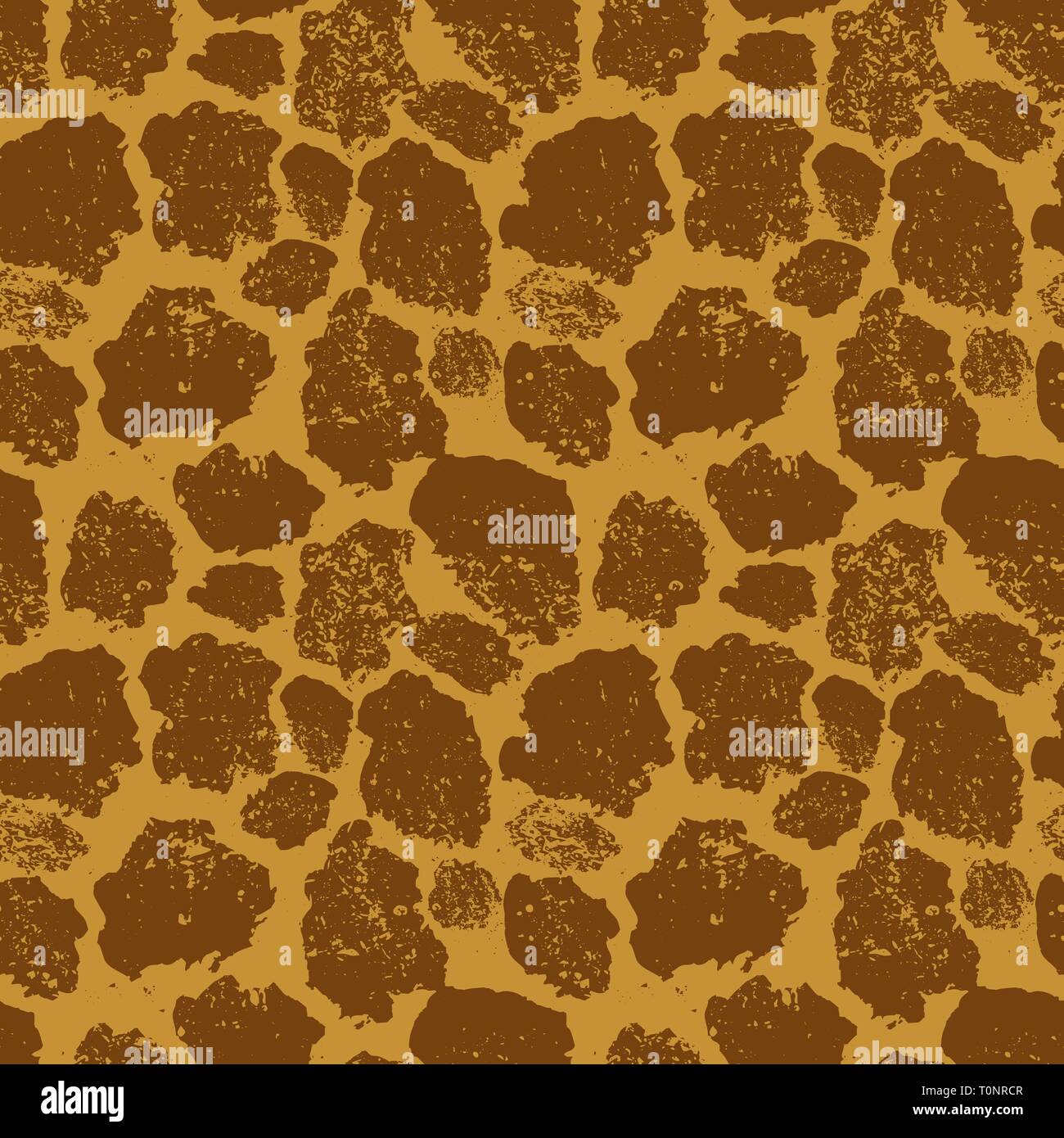 Helle realistische giraffe Haut, nahtlose Muster Stock Vektor