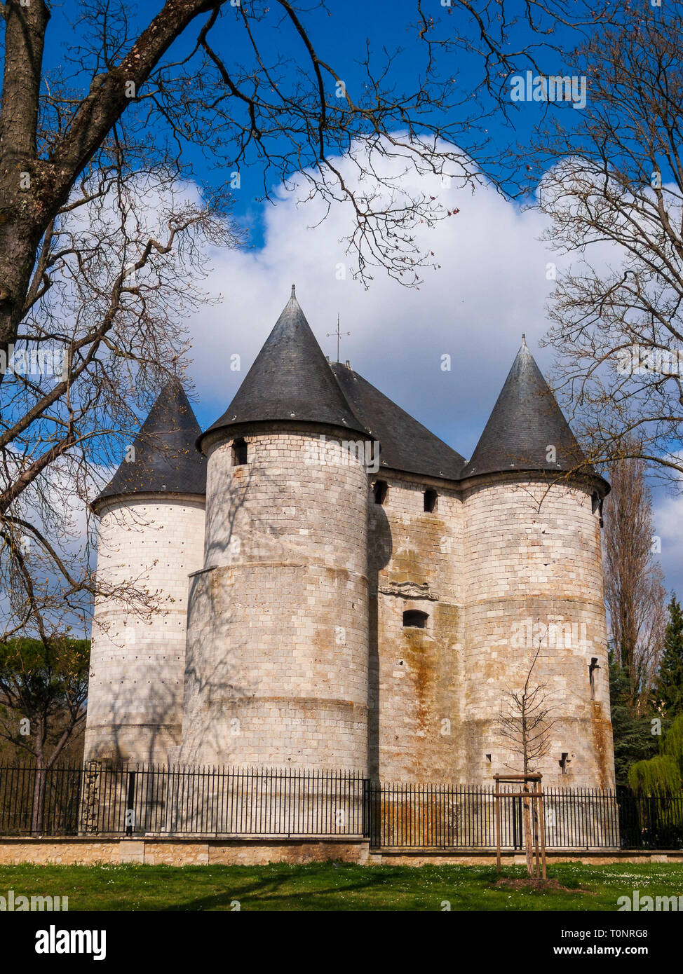 Château Des Tourelles, Vernon, Frankreich Stockfoto