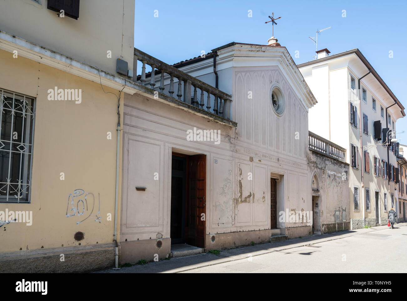 Udine, Friaul-Julisch Venetien, Italien. 20. März 2019. Die Töchter von der Liebe des Hl. Vinzenz von Paul sind ein weiblicher Gesellschaft des apostolischen Lebens Stockfoto