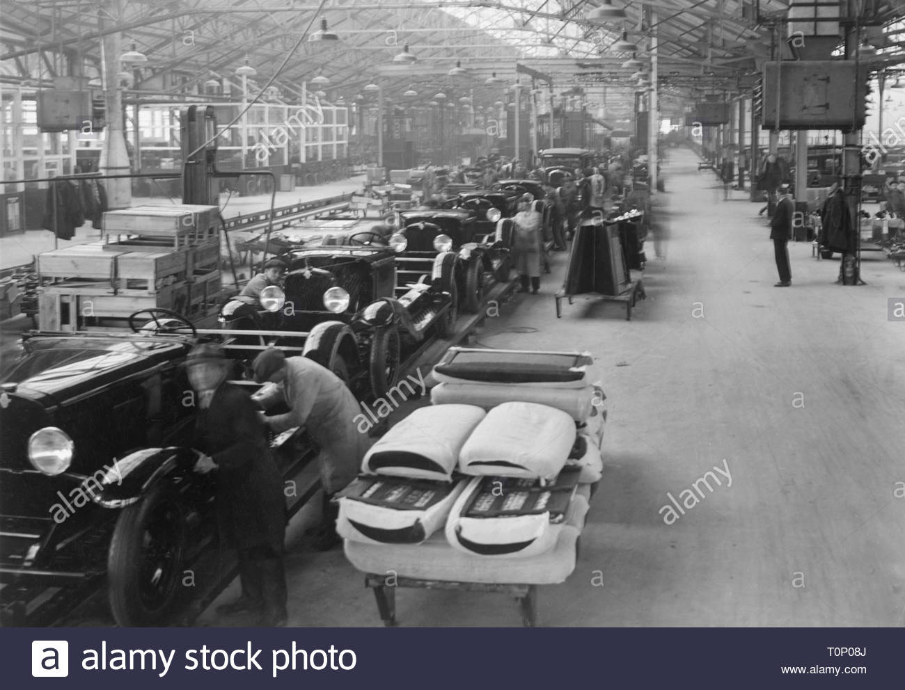 Automobilindustrie, 1930-1940 Stockfoto