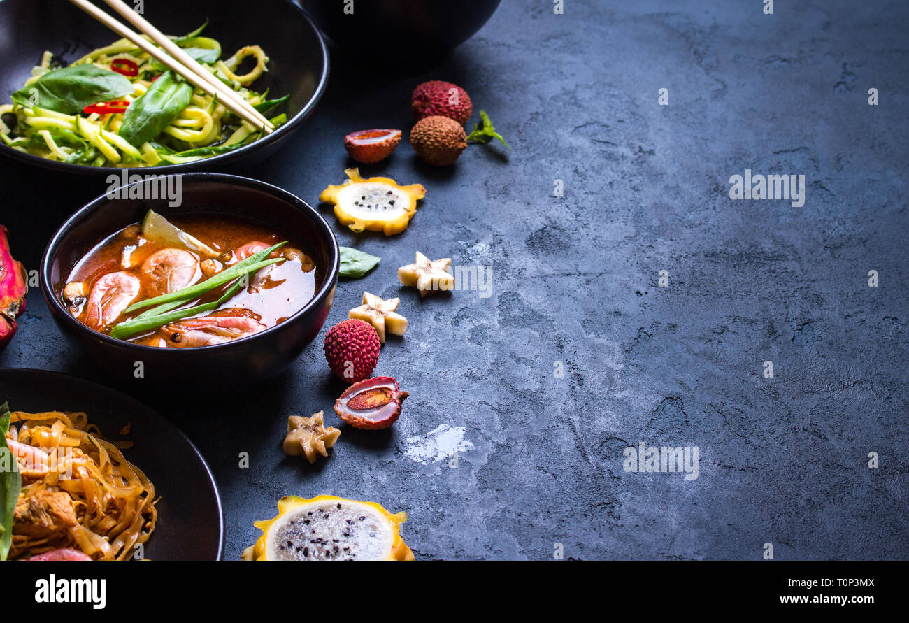 Thai Food Hintergrund Stockfoto