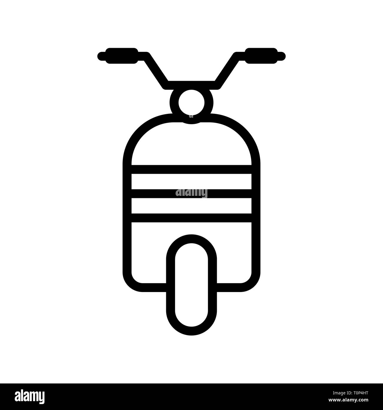 Abbildung: Scooter Symbol Stockfoto
