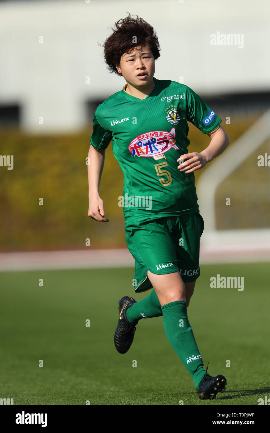 AGF Feld, Tokio, Japan. 21 Mär, 2019. Asato Martk von (Beleza), 21. MÄRZ 2019 - Fußball: 2019 Plenus Nadeshiko League Division 1 zwischen Nippon TV Beleza 3-1 JEF United Ichihara Chiba Damen an AGF Feld, Tokio, Japan. Credit: YUTAKA/LBA SPORT/Alamy leben Nachrichten Stockfoto