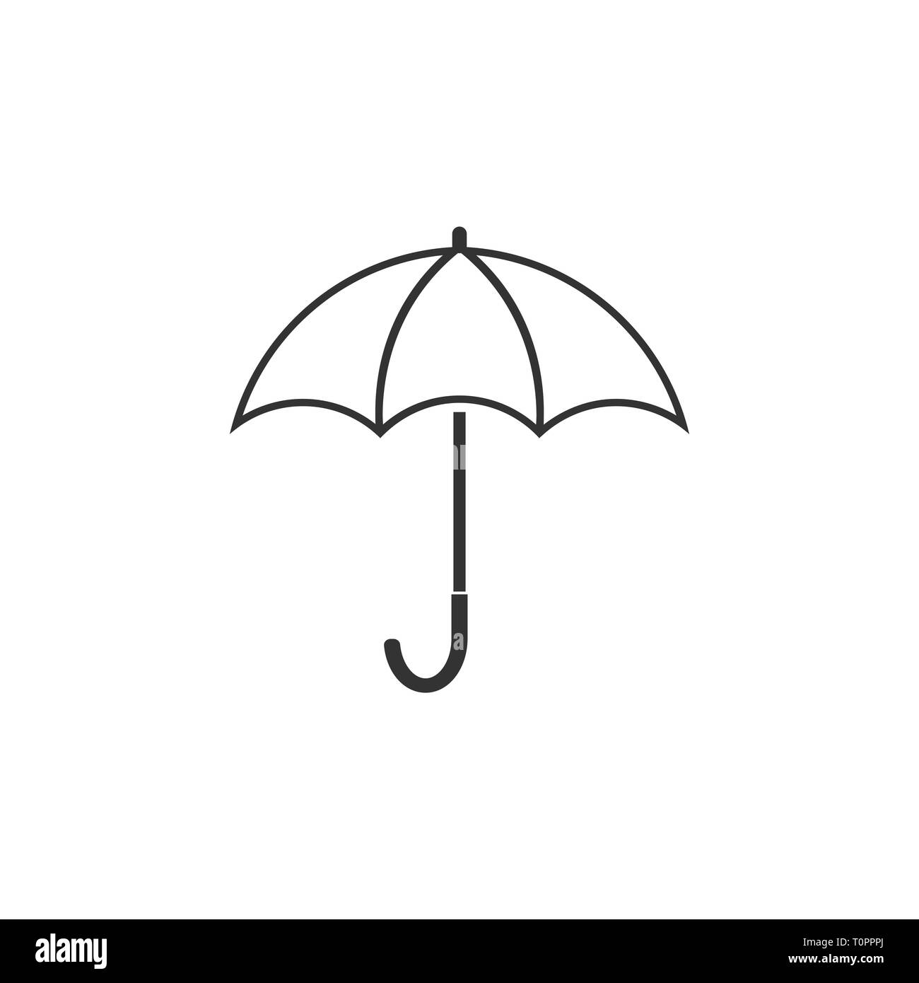 Regenschirm symbol Schwarzweiß-Stockfotos und -bilder - Alamy