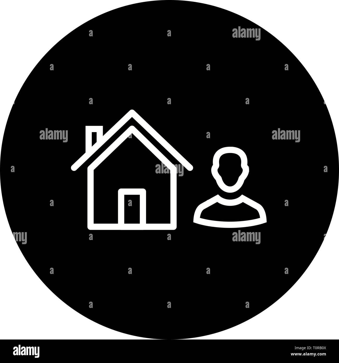 Abbildung: Symbol Agent Stockfoto