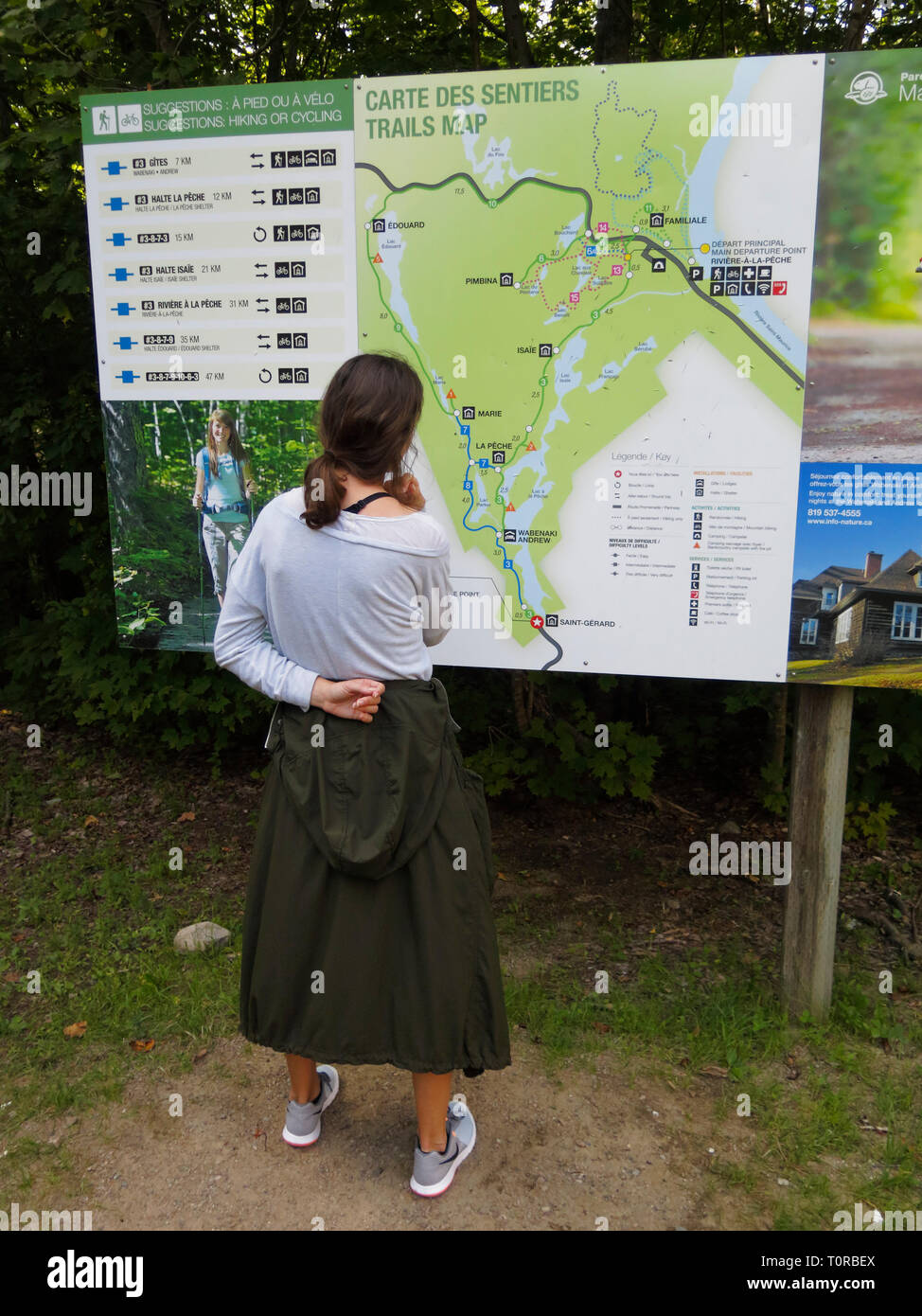 La Mauricicie National Park, Quebec, Kanada, Nordamerika Stockfoto